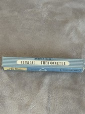 Vintage Boots Clinical Thermometer 1959 Metal Case, Box And Signed Certificate