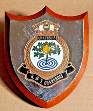 HMS Charybdis desk plaque