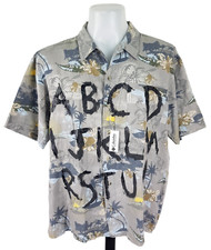 COLUMBIA Mens Grey Cotton S/S