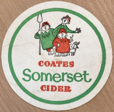 Vintage Coates Somerset Cider Beer Mat 
