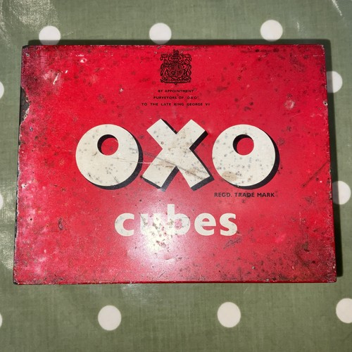 Vintage oxo tin - vintage,