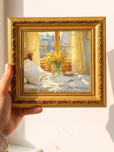 Morning bedroom flower - flower, oil