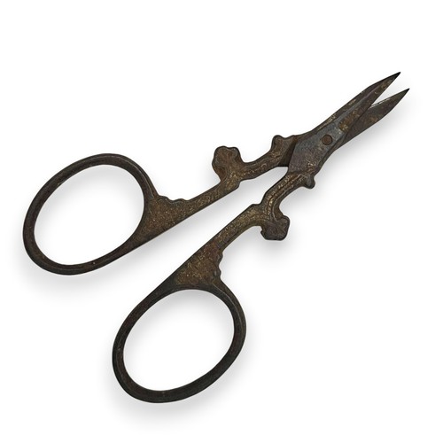 Antique buttonhole snippers - antique,