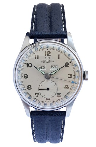 Lemania triple calendar hand - triple,