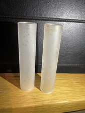 2x Replacement Spare Frosted Glass Lamp Light Shades medium Cylinder/Tube Style