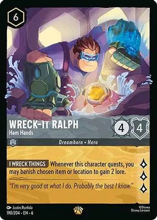 Wreck ralph ham hands - wreck-it,