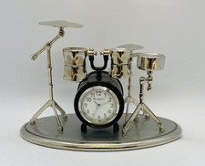 Drum Set Clock Miniature Wm