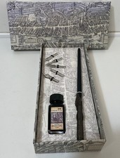 Hohuhu Calligraphy Set Pen Black Ink 5 Nibs Decorative Box