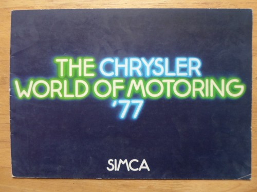 Simca range orig 1976 1977 - simca,