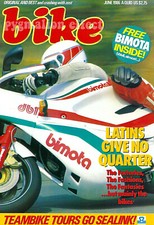 June 1986 - Bimota DB1 Kawasaki KMX125 Guzzi V75 Honda VFR750F KMX VFR VF750F VF