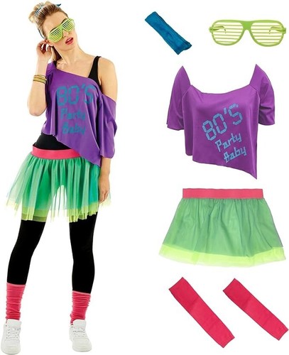 Womens 80s party - womens, baby
