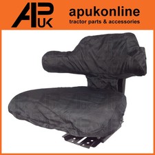 Wraparound Seat Universal Cover Black for Plant Forklift Dumper Skidder Mower