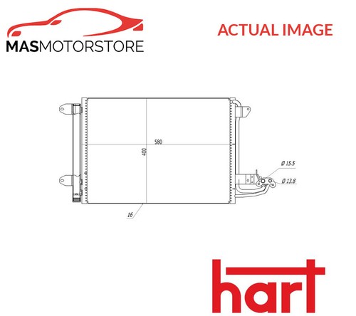 Air con condenser hart 606 - condenser,