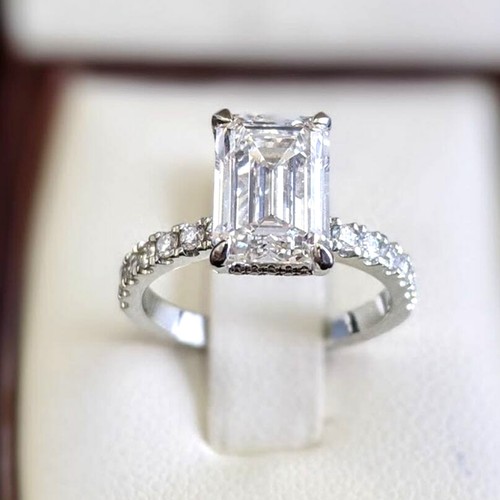 14k white gold igi - gold, grown