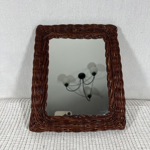 Vintage woven wicker rattan - woven,