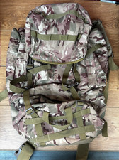 British Army Style Tactical Long Back Camo Rucksack with Waterproof Cover