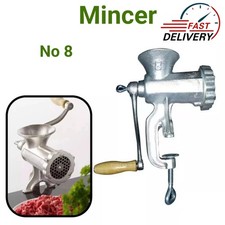 Manual Meat Grinder Mincer No.8 Heavy Duty Hand Sausage Maker Machine Tool UK