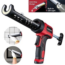6W Electric Cordless Caulking Gun Handheld Glass Mastic Sewing Glue Glue Gun-Red