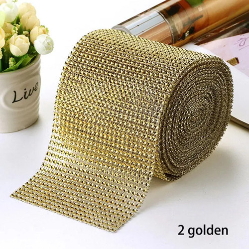 Rows rhinestones mesh - 24,