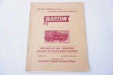 1971 Barton Robin Hood East Midlands Area Bus Fleet History PSV Circle List Book
