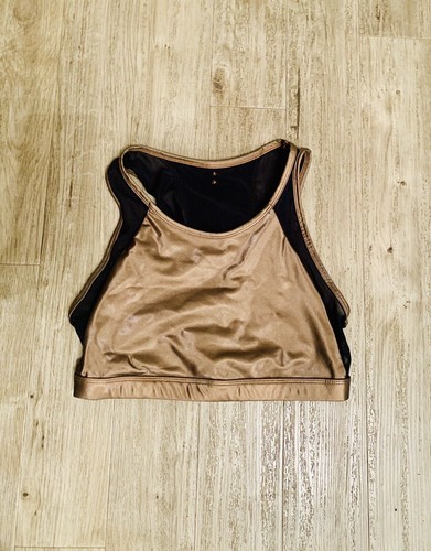 Bronze pole dance top - bronze,