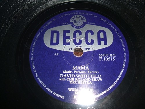 78rpm decca f10515 david - decca,