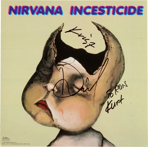 Nirvana signed photograph rock - signed,