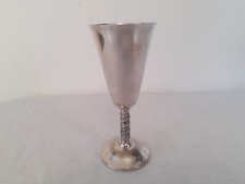 Vintage silver plated goblet - silver,