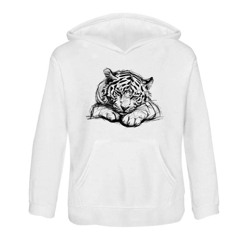 Cute sleepy tiger cub - sleepy,