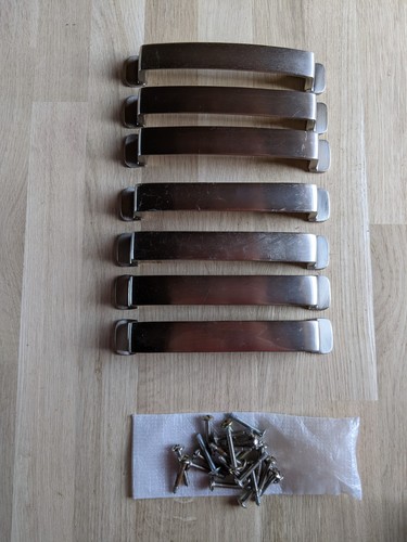 Chrome handles - x, (ikea)