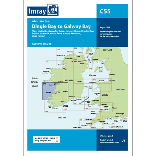 Imray chart c55 dingle bay - chart,