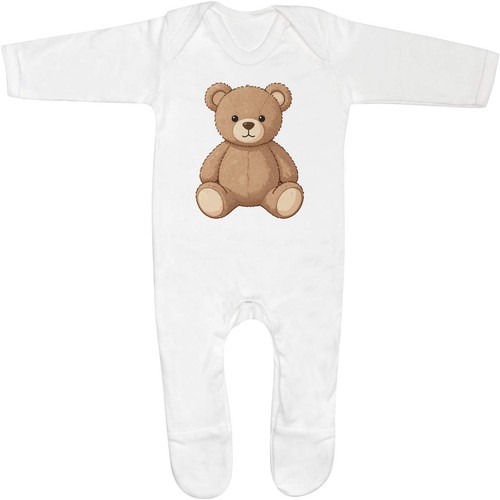 Teddy bear baby romper - bear',