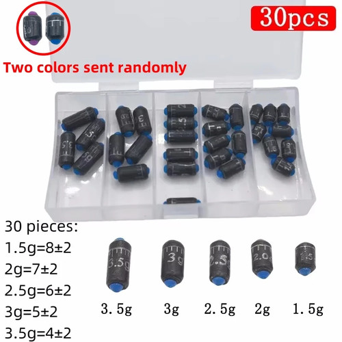 60pcs fishing lead - lead, sinkers