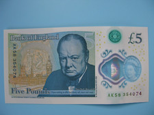 AK58 354074 New £5 Five Pound