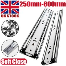 250-600mm Soft Close Drawer Runner Slides Full Extension Ball Bearing Heavy Duty