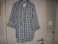 LADIES  SHIRT TOP  NEW   SIZE 14 / 16 LARGE BLUE  & YELLOW  CHECKED
