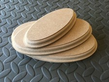 Wooden mdf oval craft plaque - wooden,