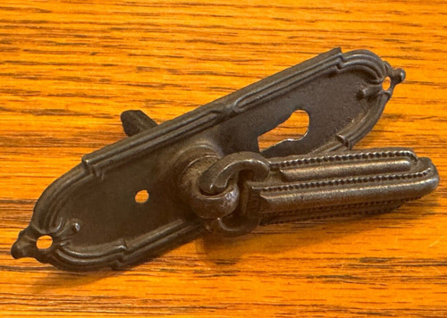 Antique metal escutcheon - antique,