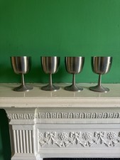 4 X Vintage Stainless Steel