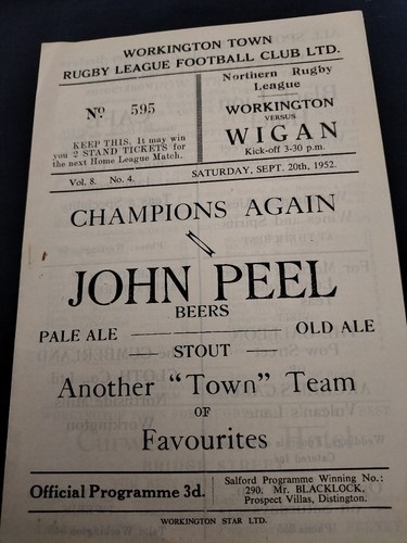 Vintage workington town - town, v