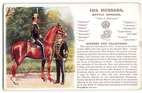 13th hussars battle honours - battle,