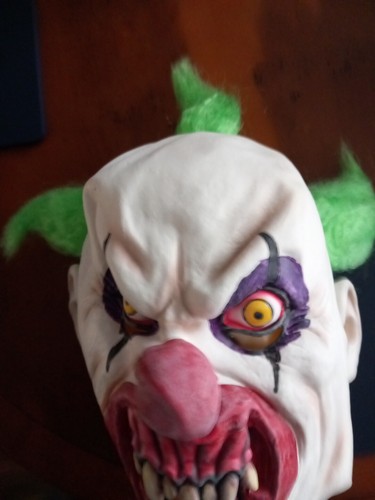 Scary clown circus full head - clown,