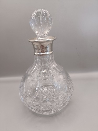 Vintage crystal glass decanter - crystal,