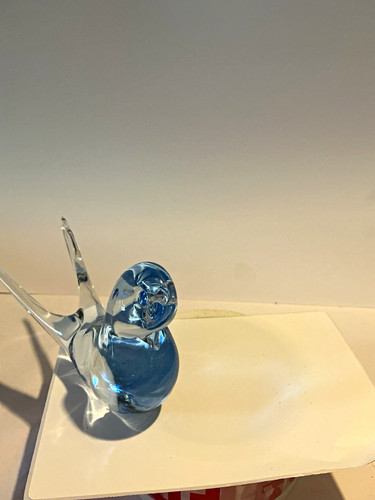 Art glass bird - art, figurine