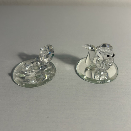 Clear crystal seal figurine - seal,