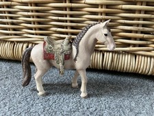 Schleich Western Riding Pony Horse Figure With Saddle