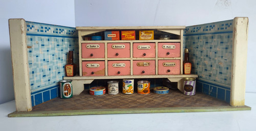 Vintage german toy kitchen - toy,