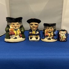 Four Various Toby Jugs Small