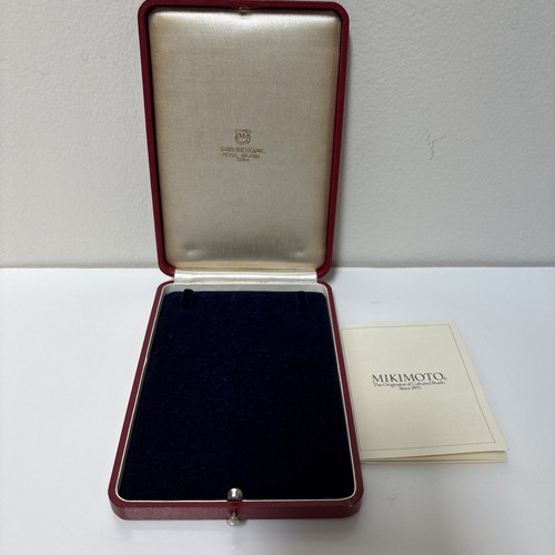 Antique mikimoto box red - box,