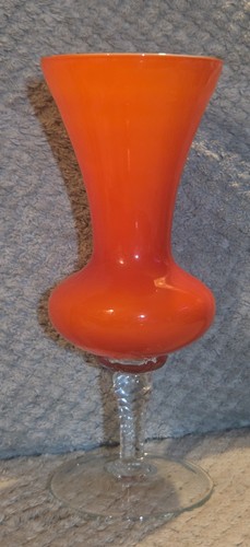 Vintage 70s orange - 70s, vase